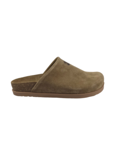 Leon Footwear Leon Klompen - suede leren upper - comfortabel zacht voetbed - beige