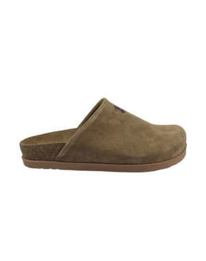 Leon Footwear Leon Clogs – Obermaterial aus Wildleder – bequemes, weiches Fußbett – beige