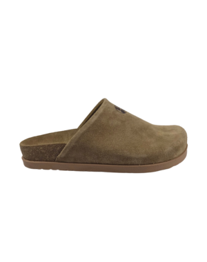 Leon Footwear Leon Clogs - suede leather upper - comfortable soft footbed - beige