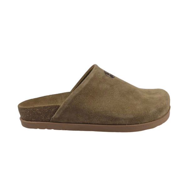 Leon Footwear Leon Clogs - suede leather upper - comfortable soft footbed - beige