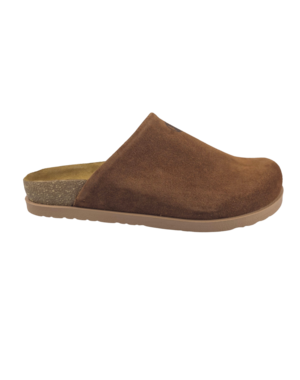 Leon Footwear Leon Klompen - suede leren upper - comfortabel zacht voetbed - brown