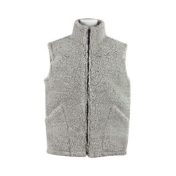 Bodywarmer 100% wol licht grijs