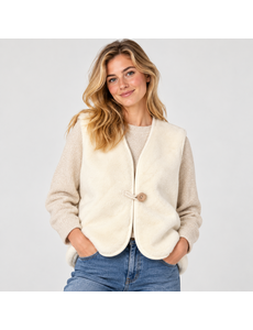  Queenie – Bodywarmer aus 100 % Wolle – S, M, L, XL