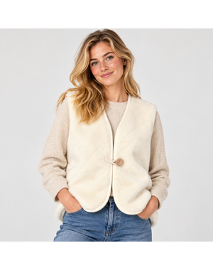 Queenie – Bodywarmer aus 100 % Wolle – S, M, L, XL