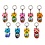 wooden clog keychain + tulips - Choose from all colors