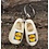 Keychain two clogs with logo