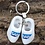 Keychain two clogs with logo