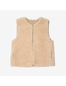  Damen-Wollstrickjacke, beige – 100 % Schafwolle