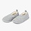 DINA Dames Pantoffels Grijs – Zachte Wollen Sloffen met antislip zool