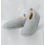 DINA Ladies' Slippers Grey – Soft Wool Slippers with Non-slip Sole