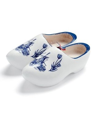 Delft blue clogs - traditional Dutch