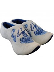  Clog Hausschuhe Windmühle Delft blau