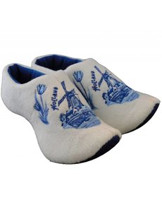  Delfter Blau Clog Hausschuhe Mühle