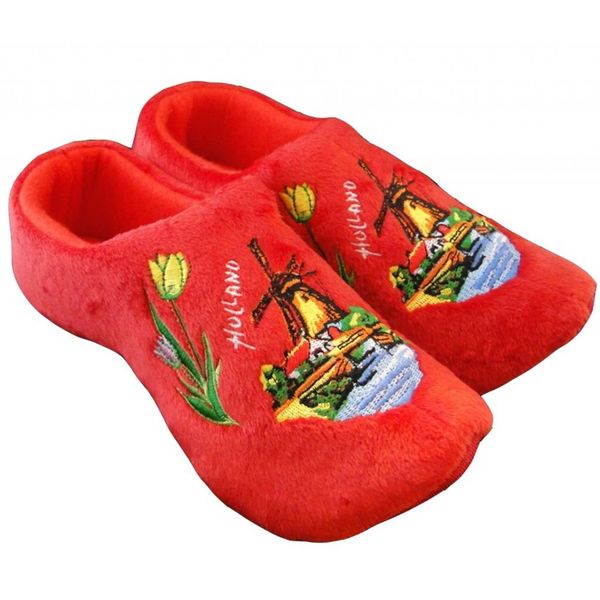 Holland slippers windmill Red
