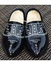  Traditional black woodenshoes