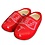 Traditional red woodenshoes