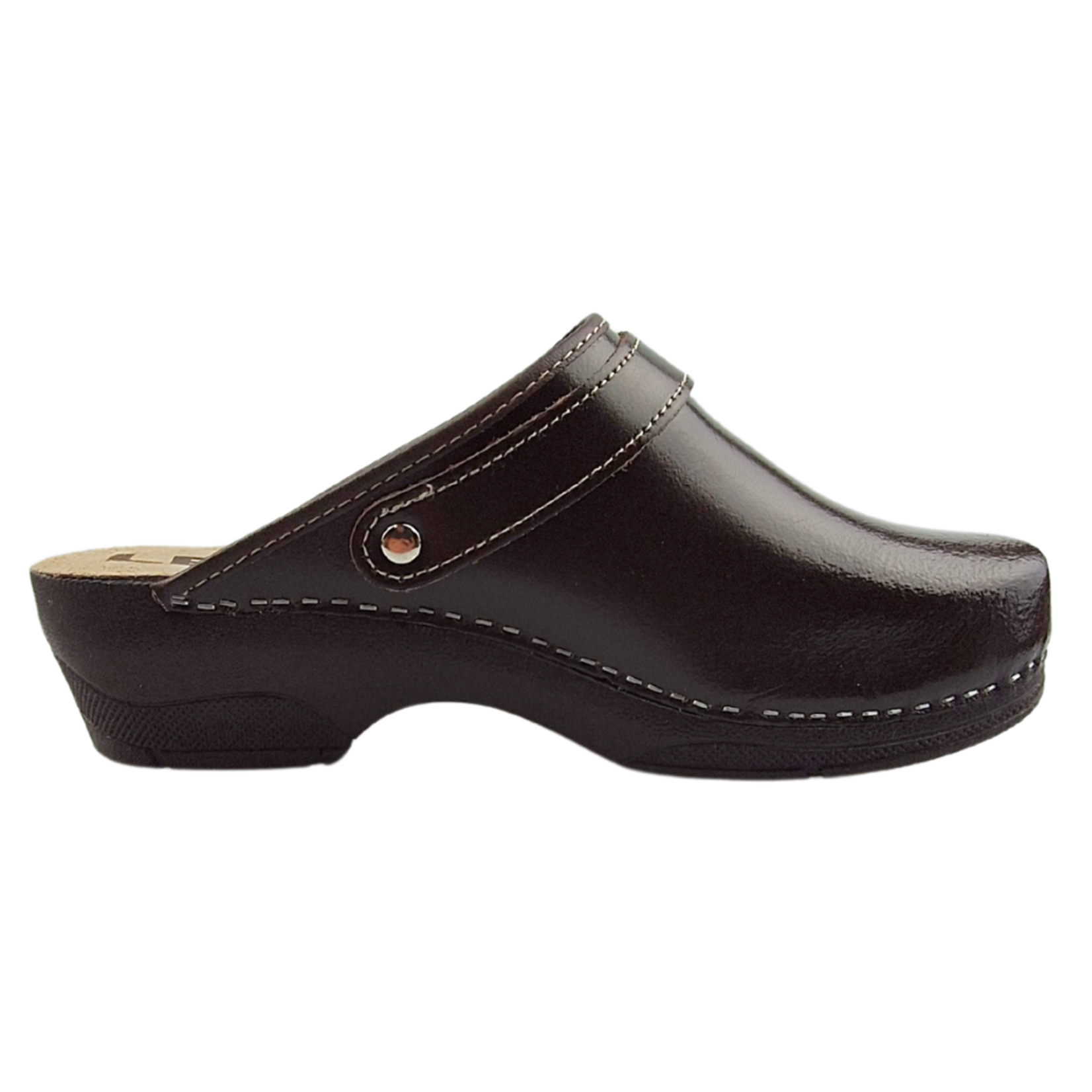 Ledi by Dina PU Work Clogs from Ledi by Dina - Brown
