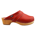 DINA Dina Swedish clogs plain red