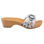 DINA Dina wooden sandals flowers