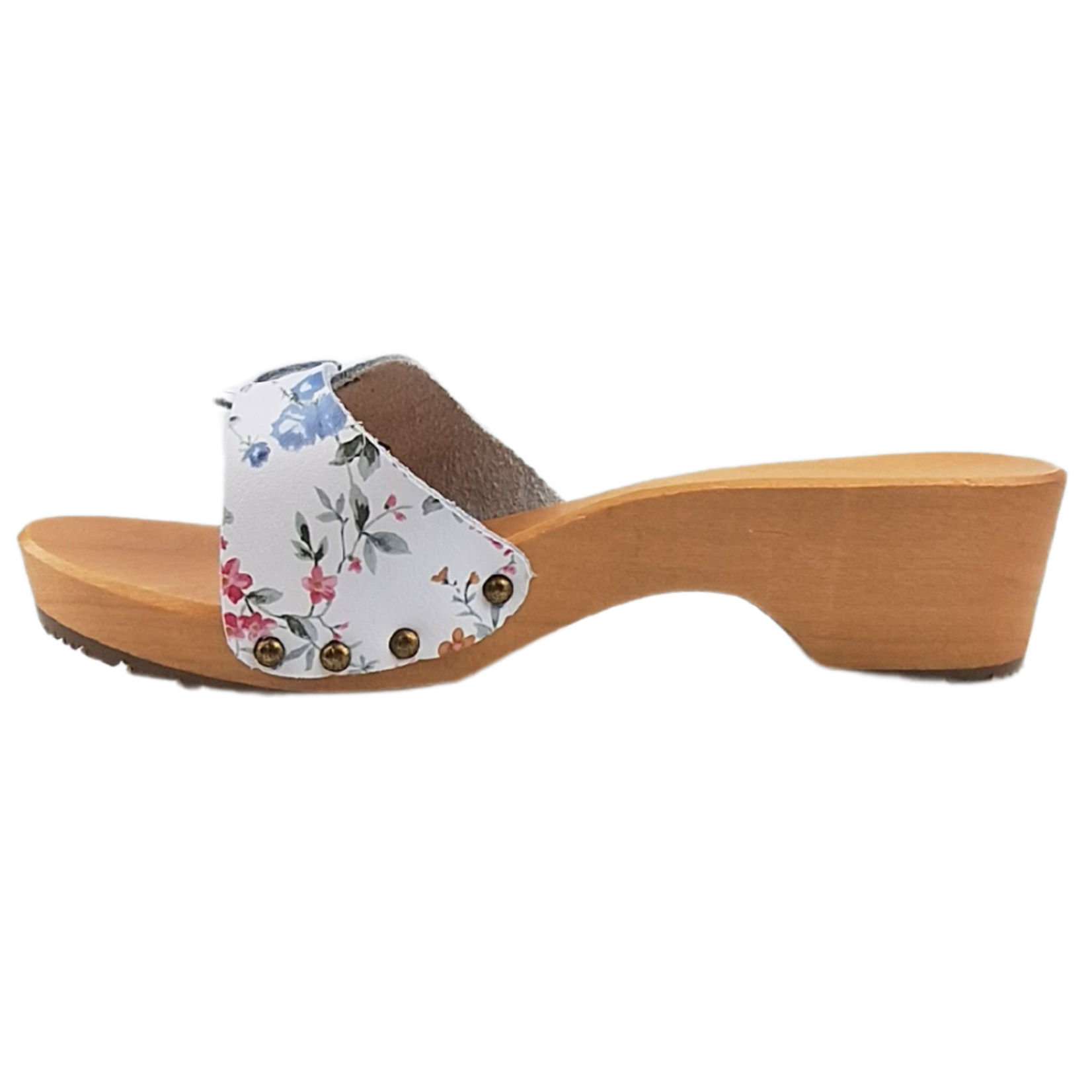 DINA Dina wooden sandals flowers