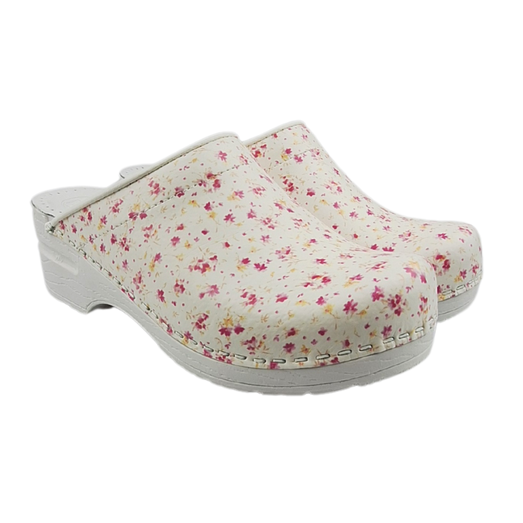 Ledi by Dina Dina Medical clogs Pink flowers