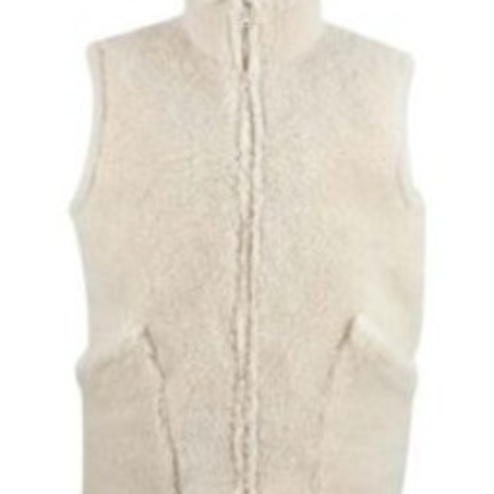 Bodywarmer 100% wool white