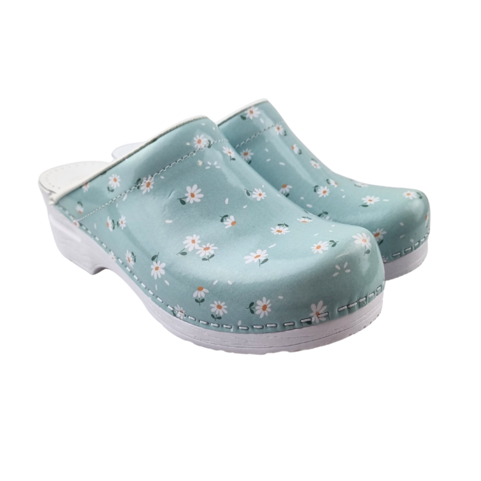 DINA Dina Medical clogs blue daisies