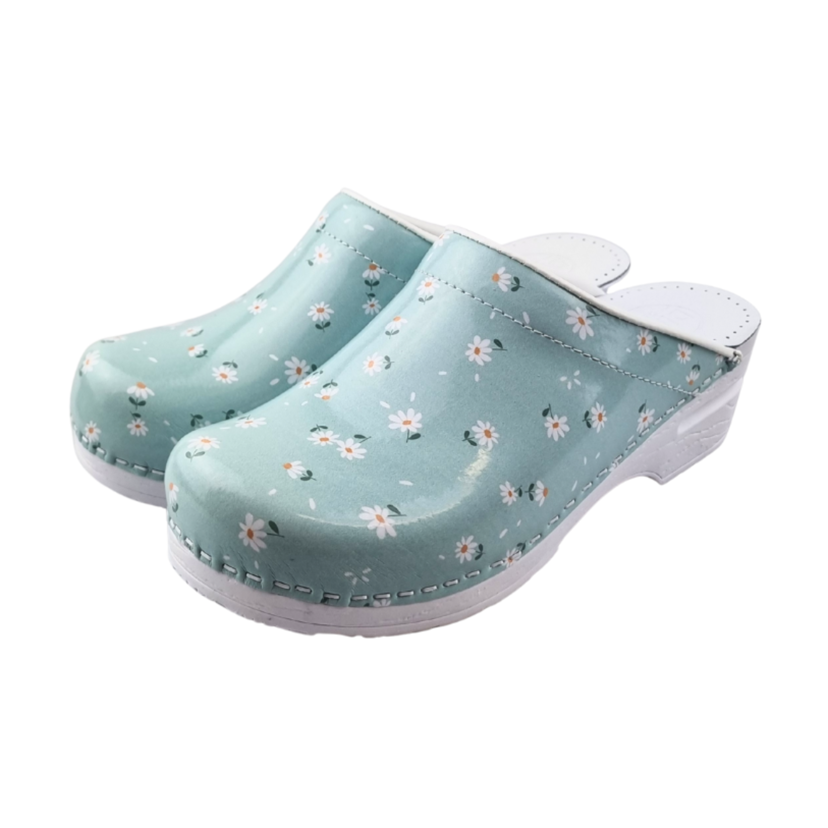 DINA Dina Medical clogs blue daisies