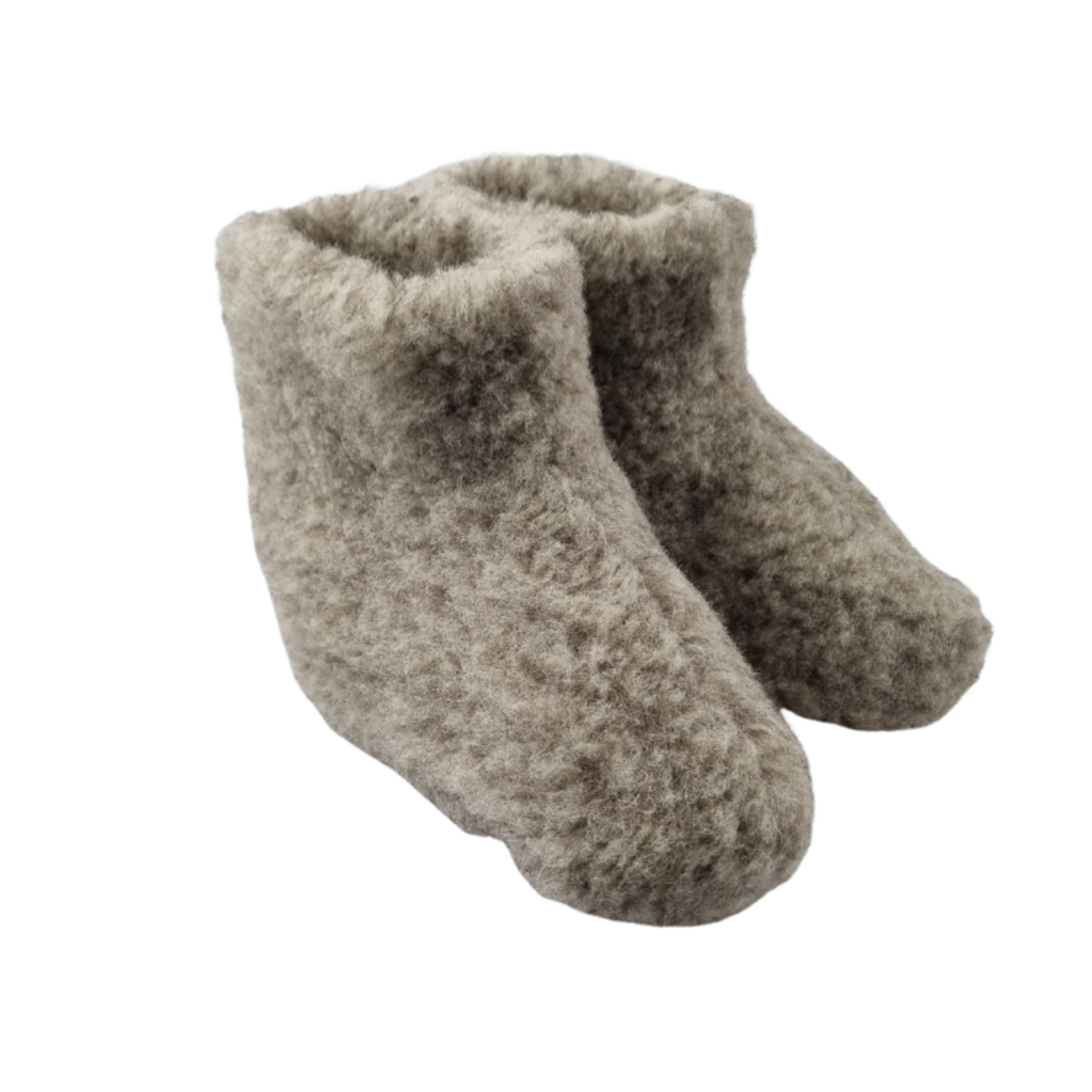 DINA Wollen sloffen hoog natural gray