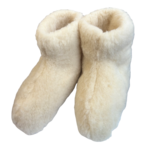 DINA High wool slippers in off-white