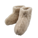 DINA Wollen sloffen hoog beige