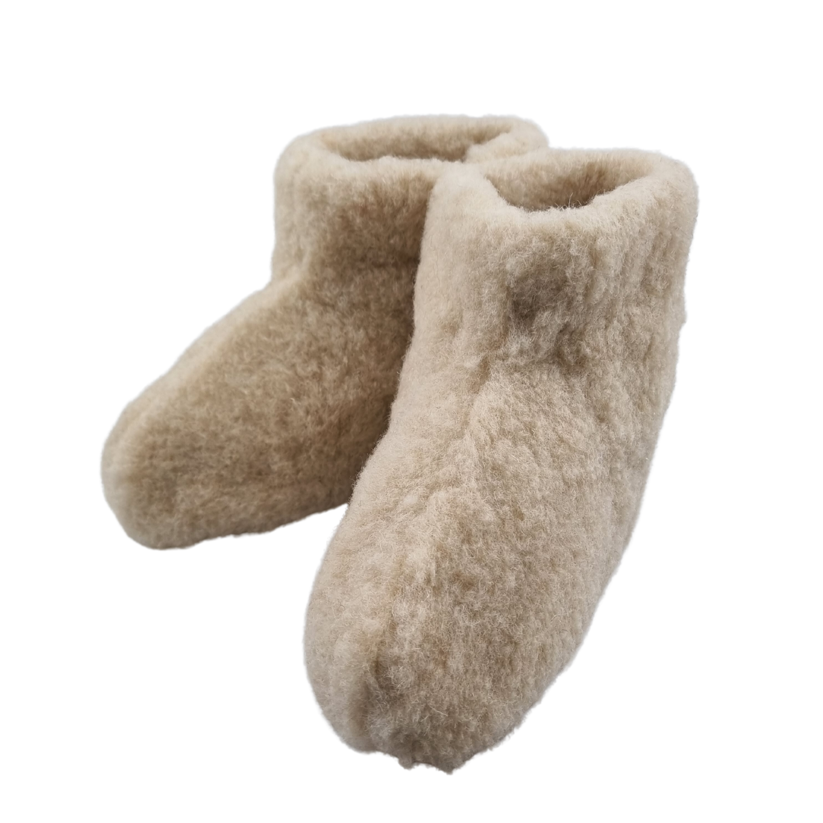 DINA Wollen sloffen hoog beige