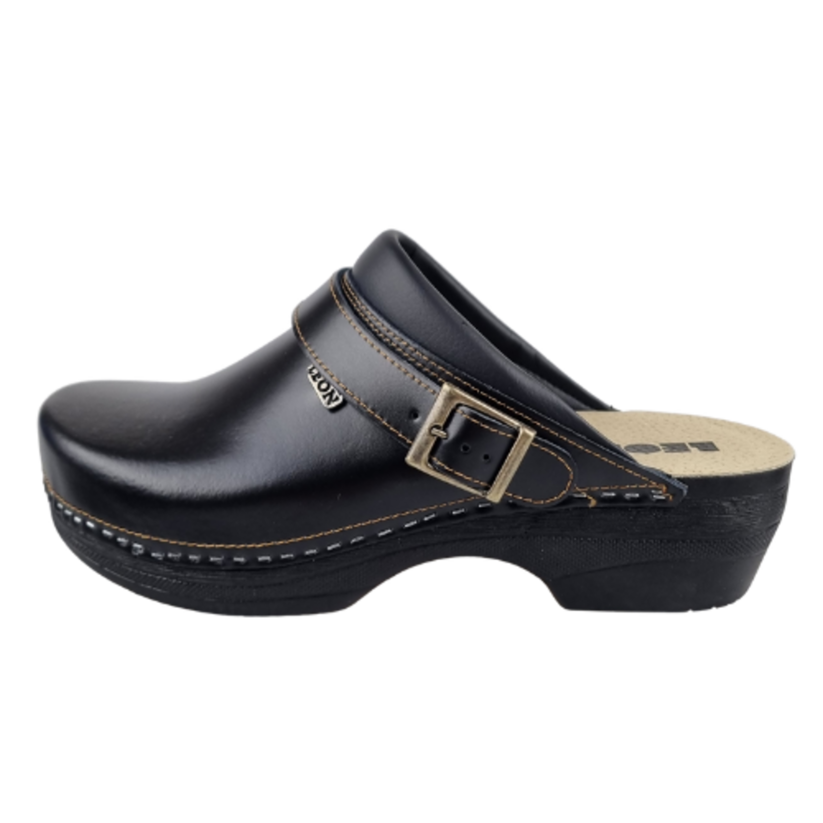 Leon Footwear LEON heren klomp in maat 41 t/m 47 - kleur zwart