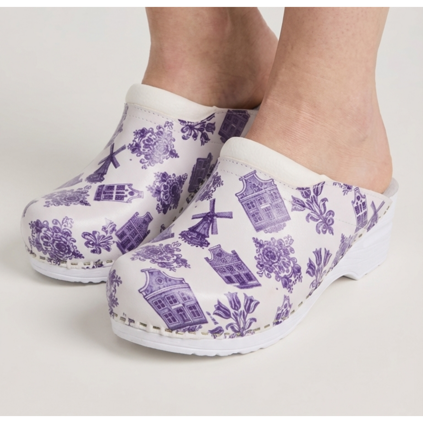 DINA Medical clogs - Delft blue pattern - Dina