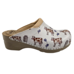 DINA Medical clogs - brown cow tulip can - Dina