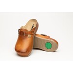 Leon Footwear Men's slip-on clogs in sizes 41 to 47 - with anti-slip stud - color brown