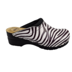 DINA Medical clogs - Zebra print black sole - Dina