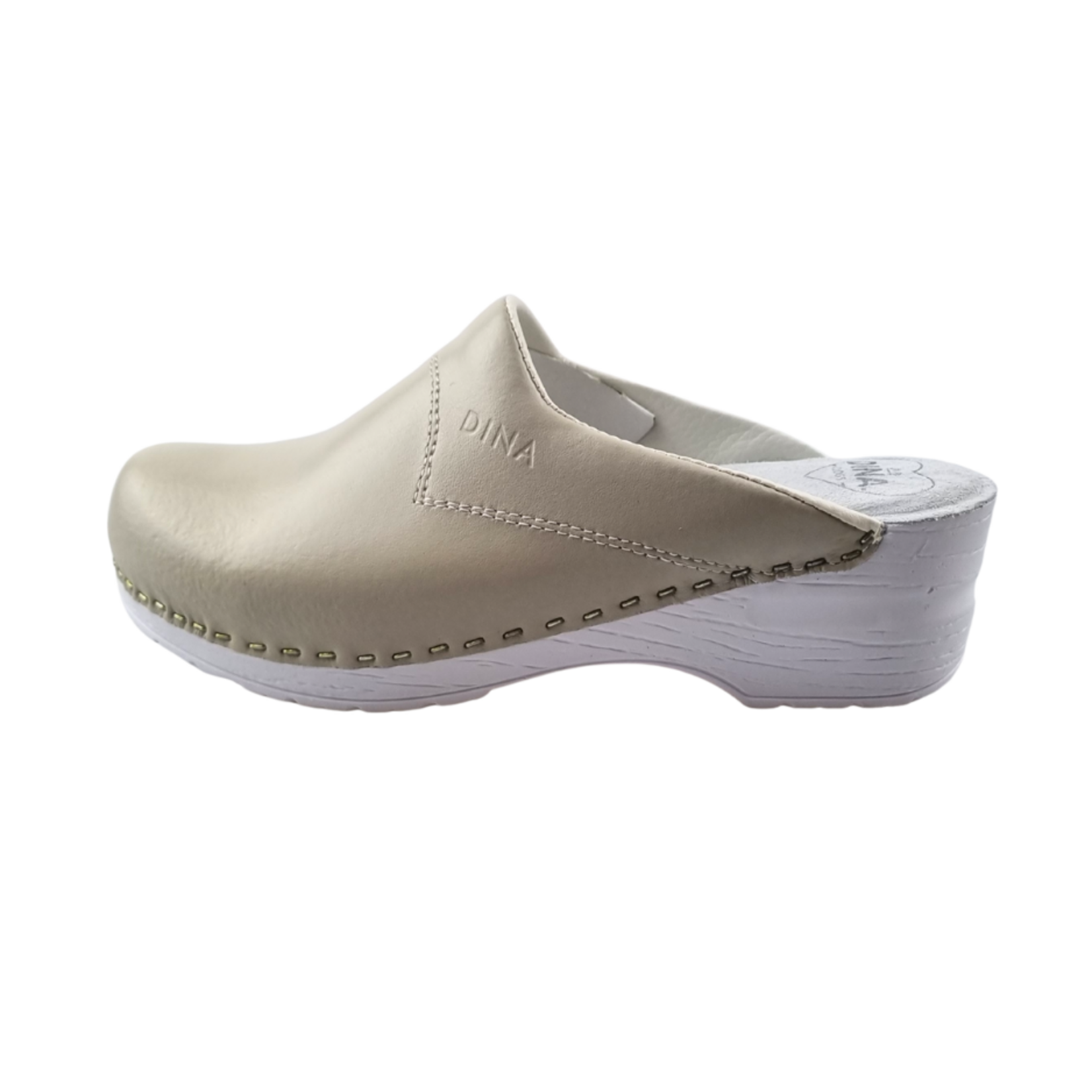 DINA Dina Medische klompen - beige met witte zool