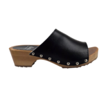 DINA Dina Houten sandalen zwart met studs