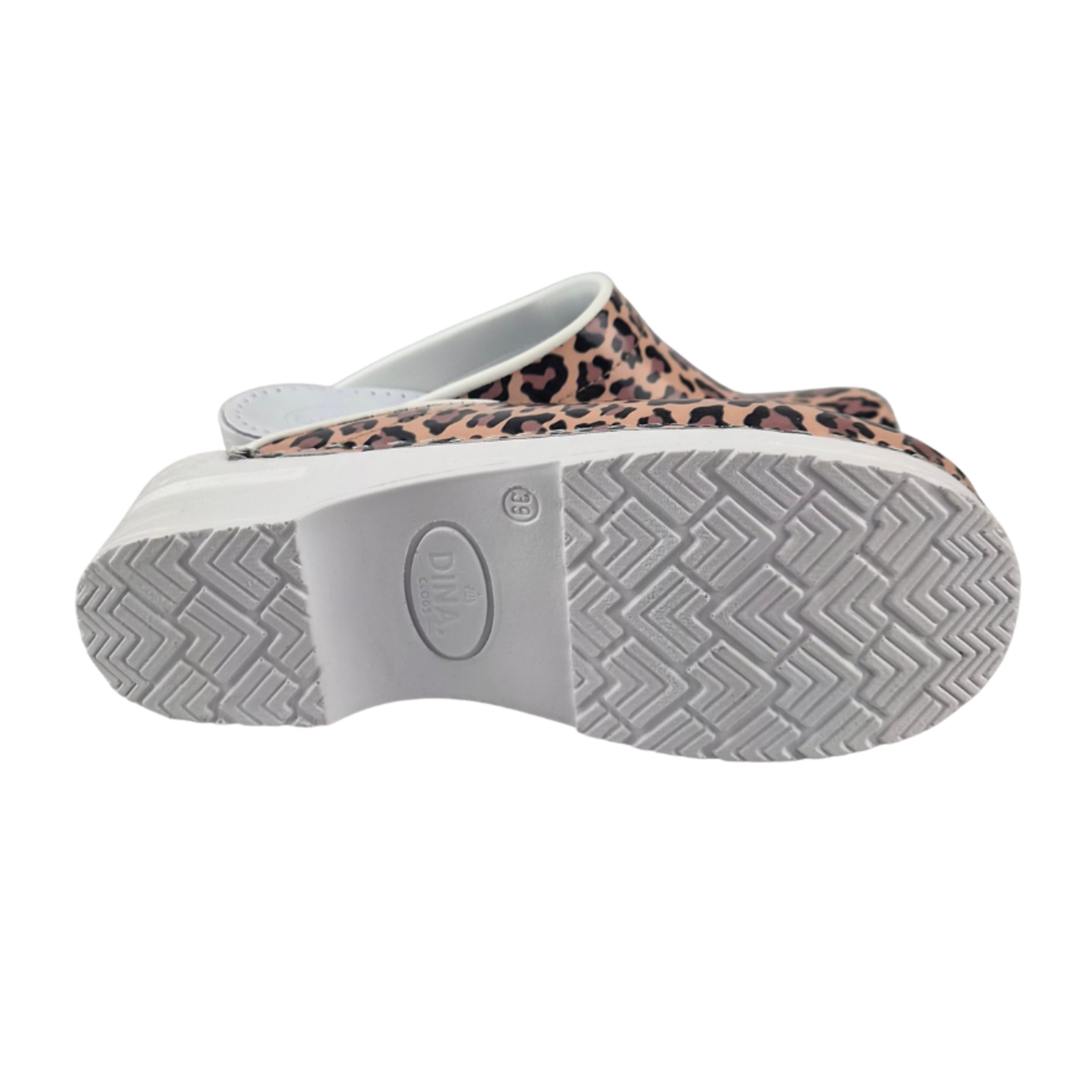DINA Dina zorgklompen - Leopard Skin