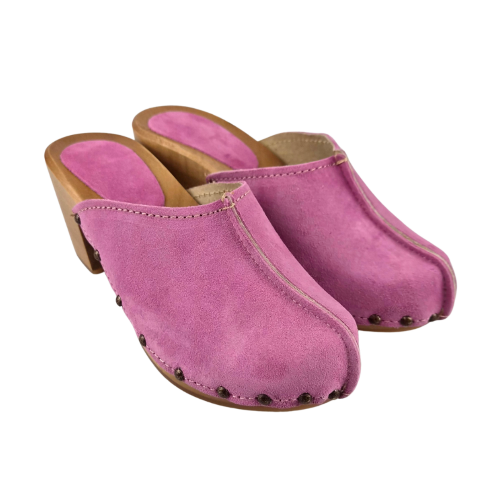 DINA Dina Scandinavian Heels pink suede
