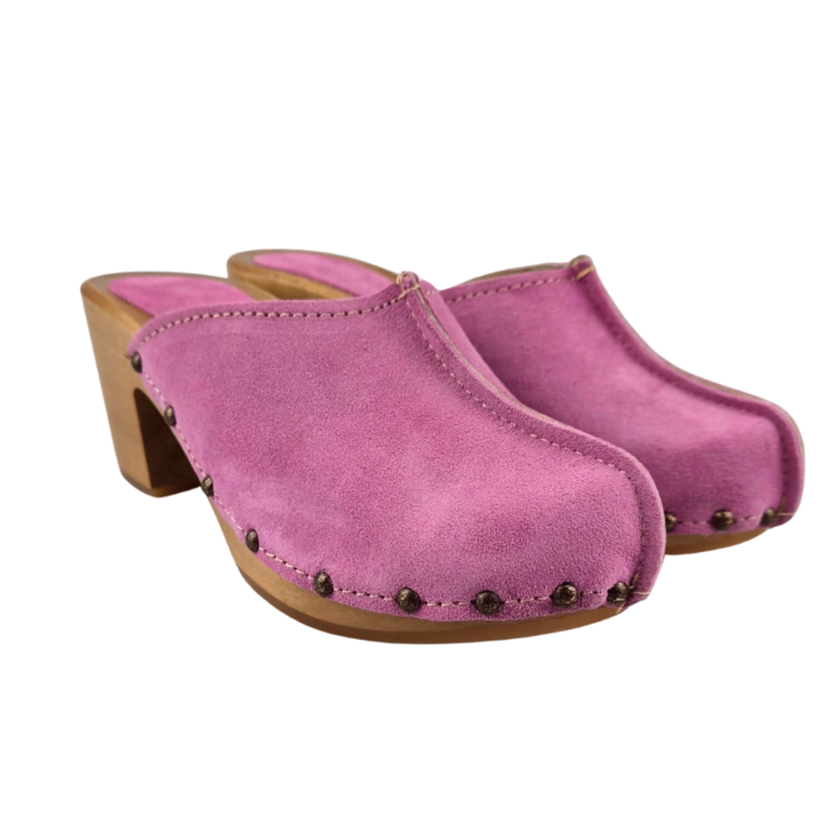 DINA Dina Scandinavian Heels pink suede