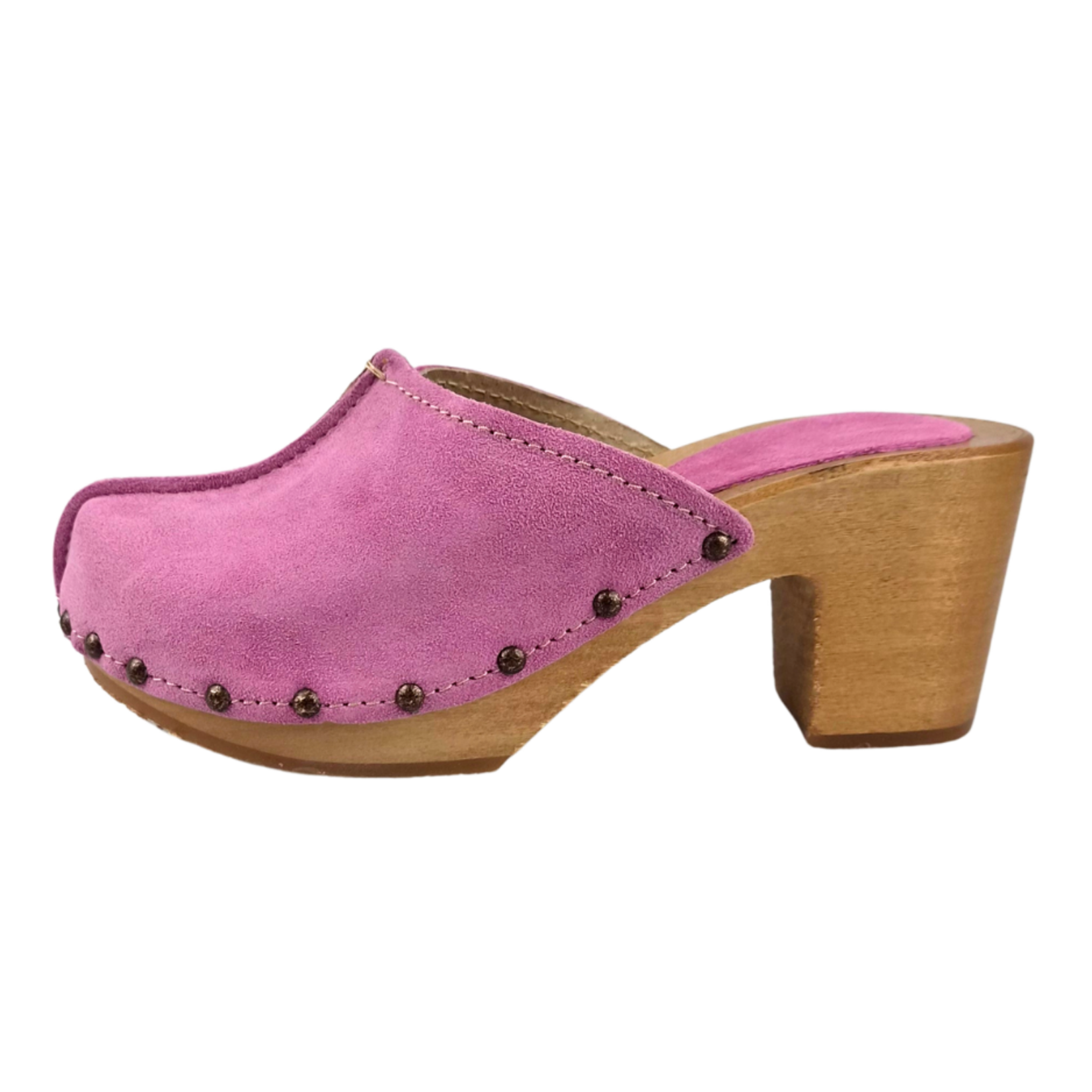 DINA Dina Scandinavian Heels pink suede