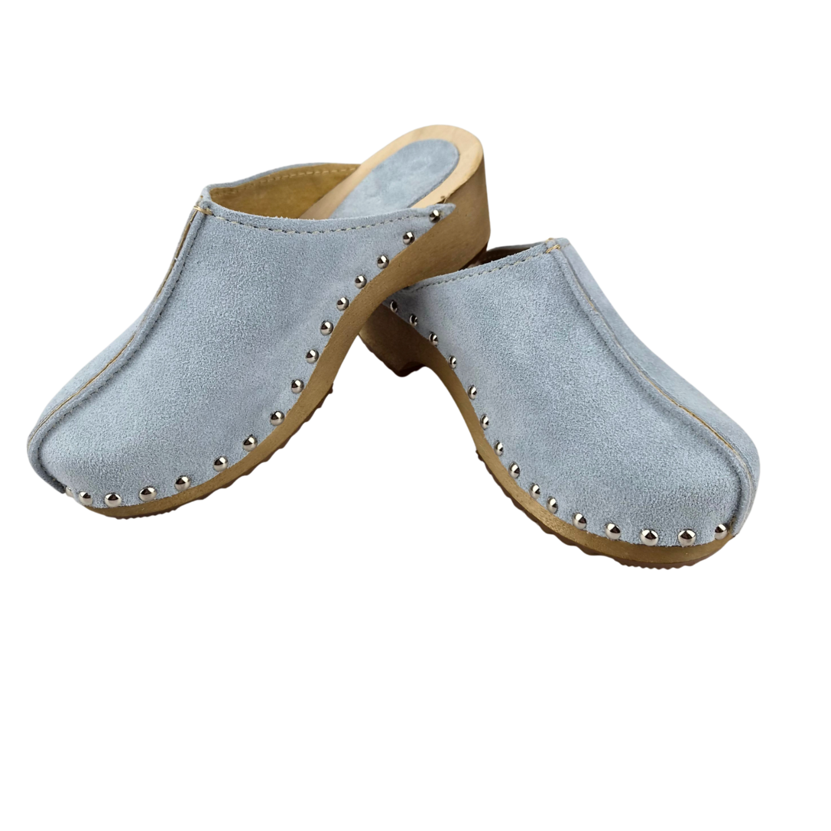 DINA Dina Lykke Clog - suede edition - Mint blue