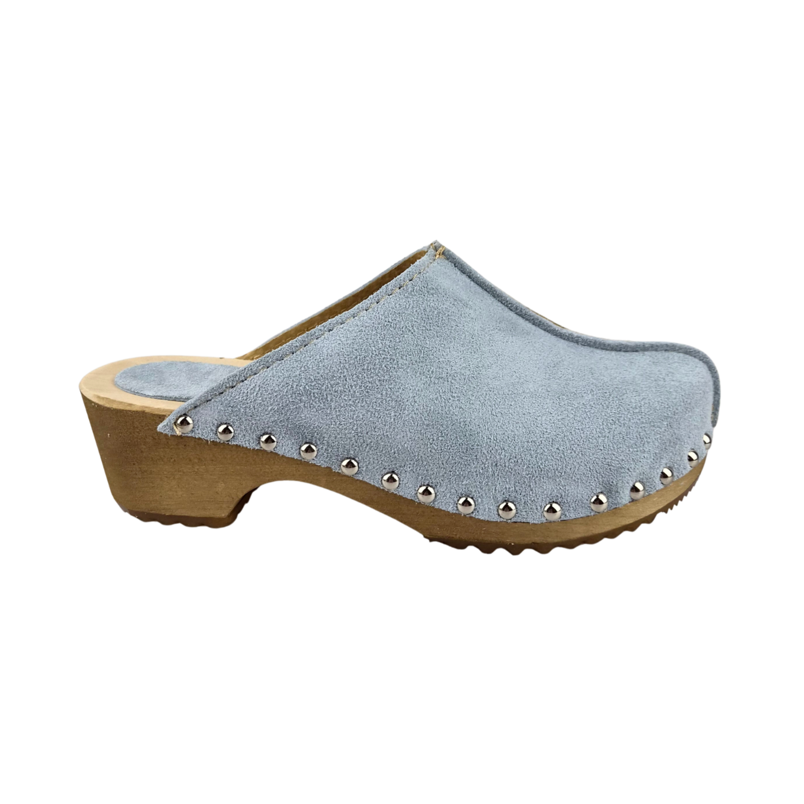 DINA Dina Lykke Clog - suede edition - Mint blue