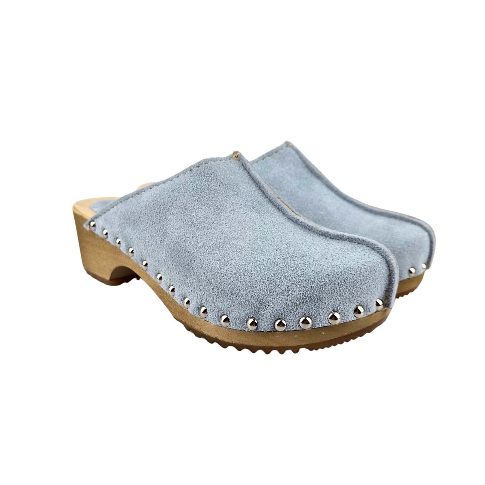 DINA Dina Lykke Clog - suede edition - Mint blue