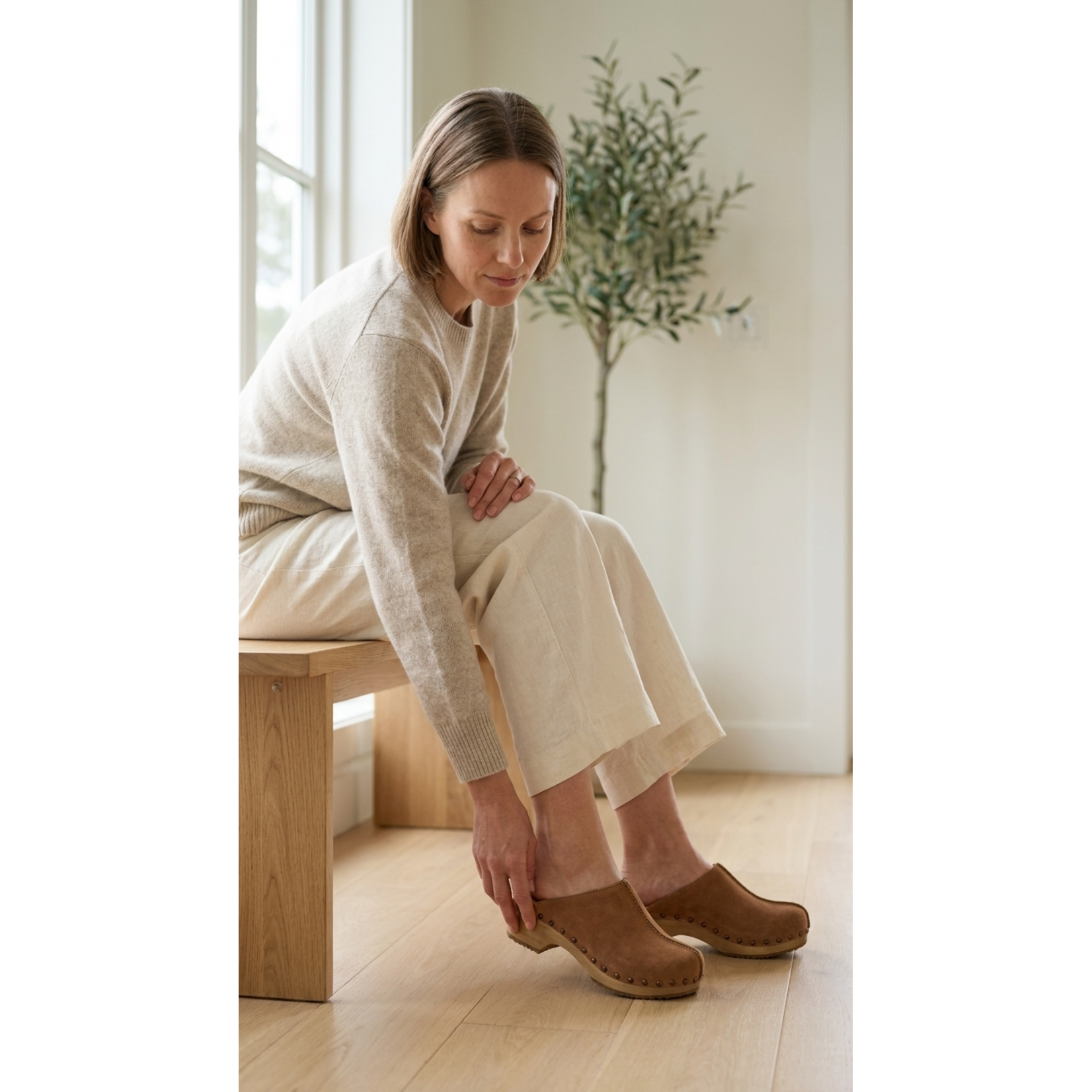 DINA Dina Lykke Clog - suede edition - Beige