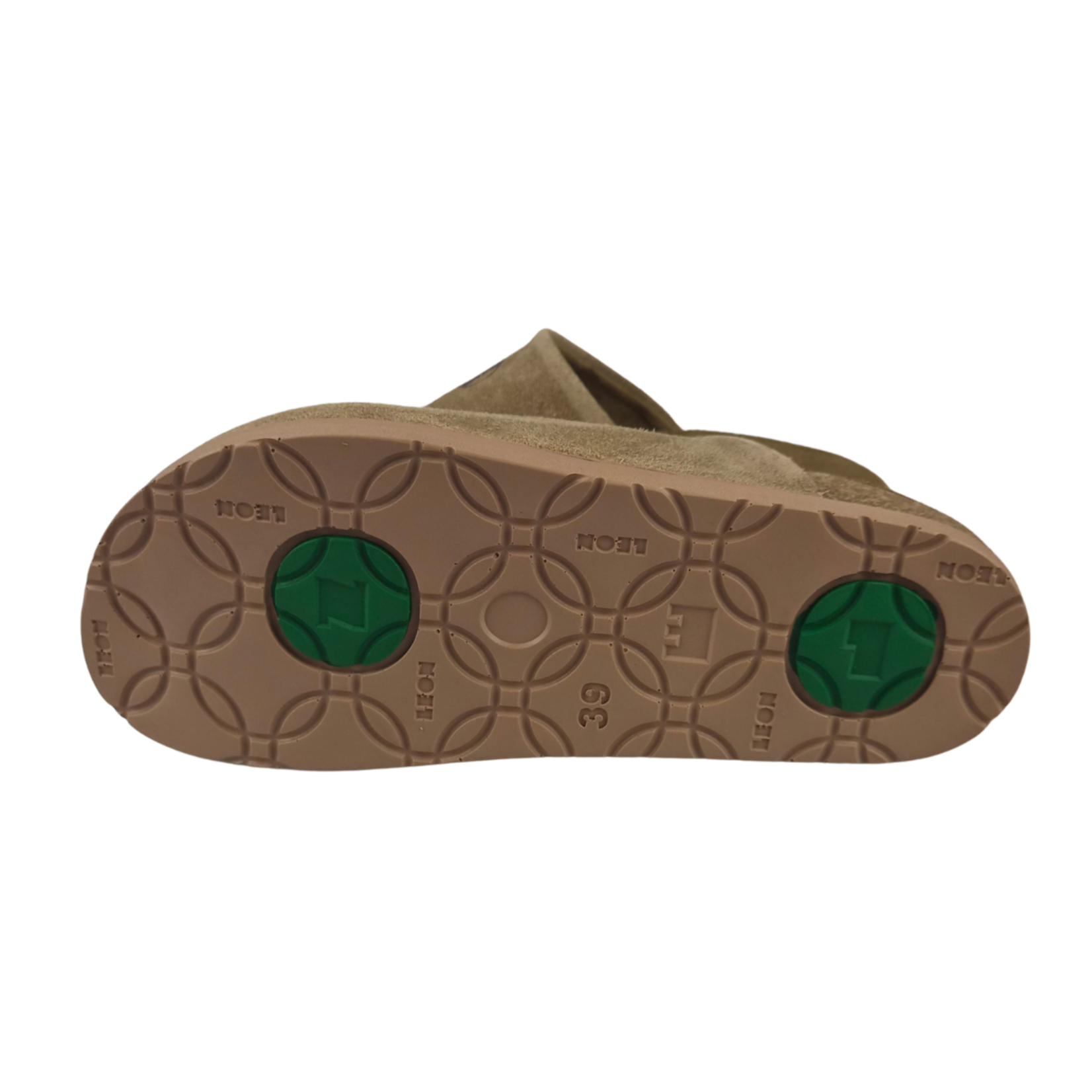 Leon Footwear Leon Klompen - suede leren upper - comfortabel zacht voetbed - beige