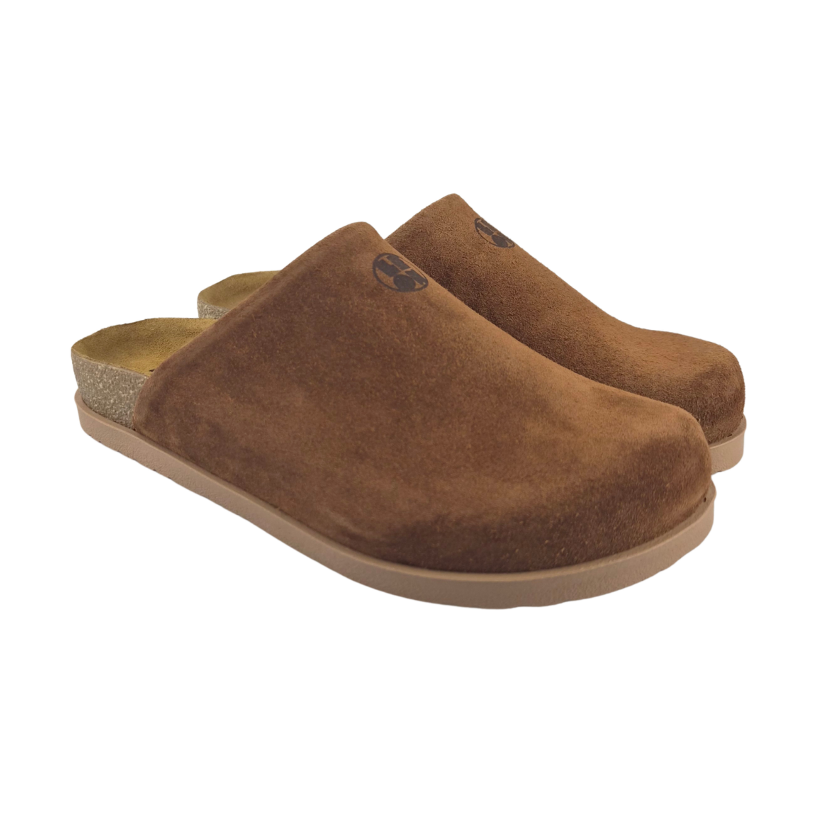 Leon Footwear Leon Klompen - suede leren upper - comfortabel zacht voetbed - brown