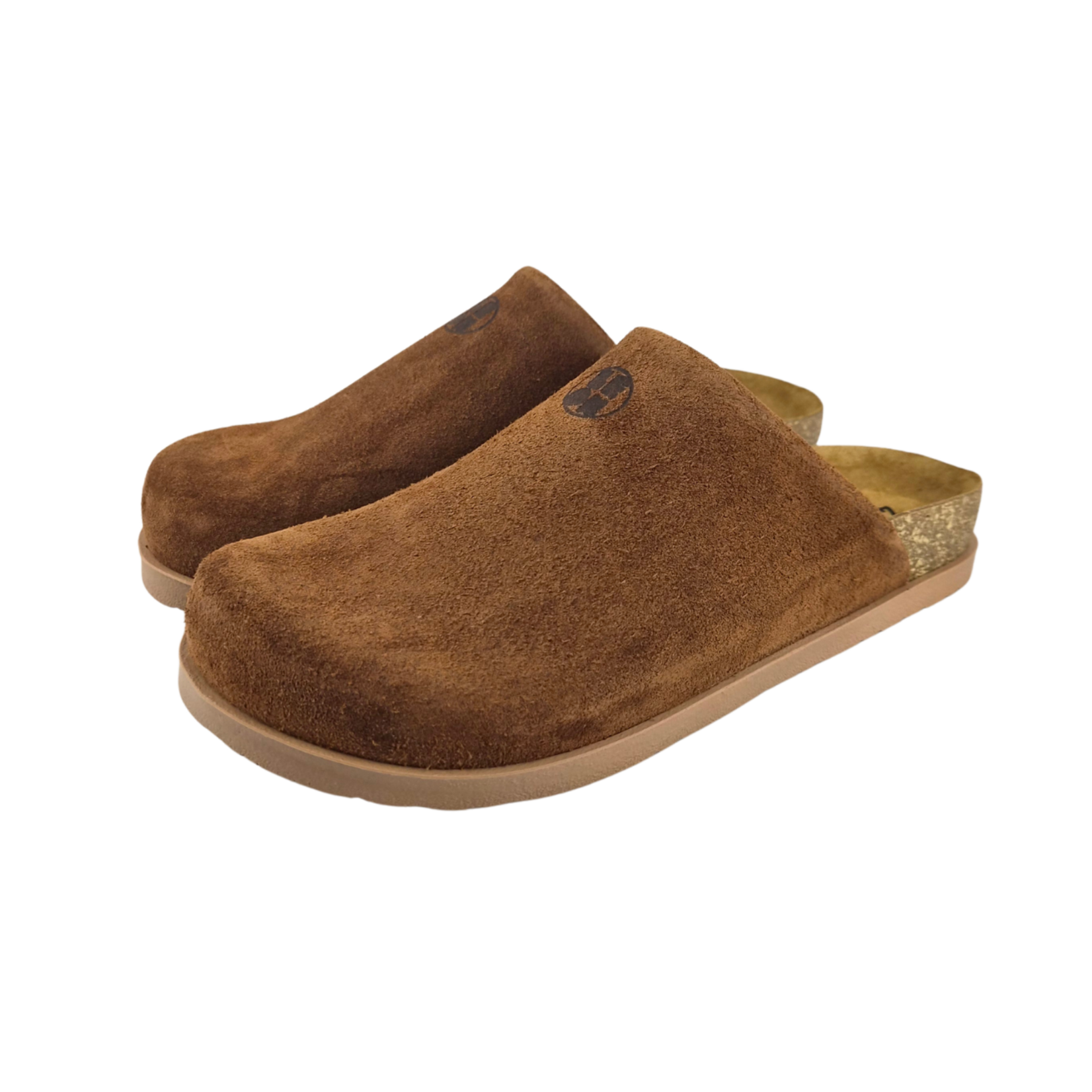 Leon Footwear Leon Klompen - suede leren upper - comfortabel zacht voetbed - brown